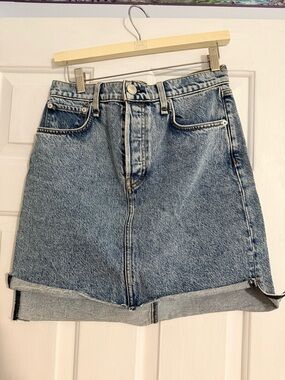 Rag & Bone Button Up Denim Skirt